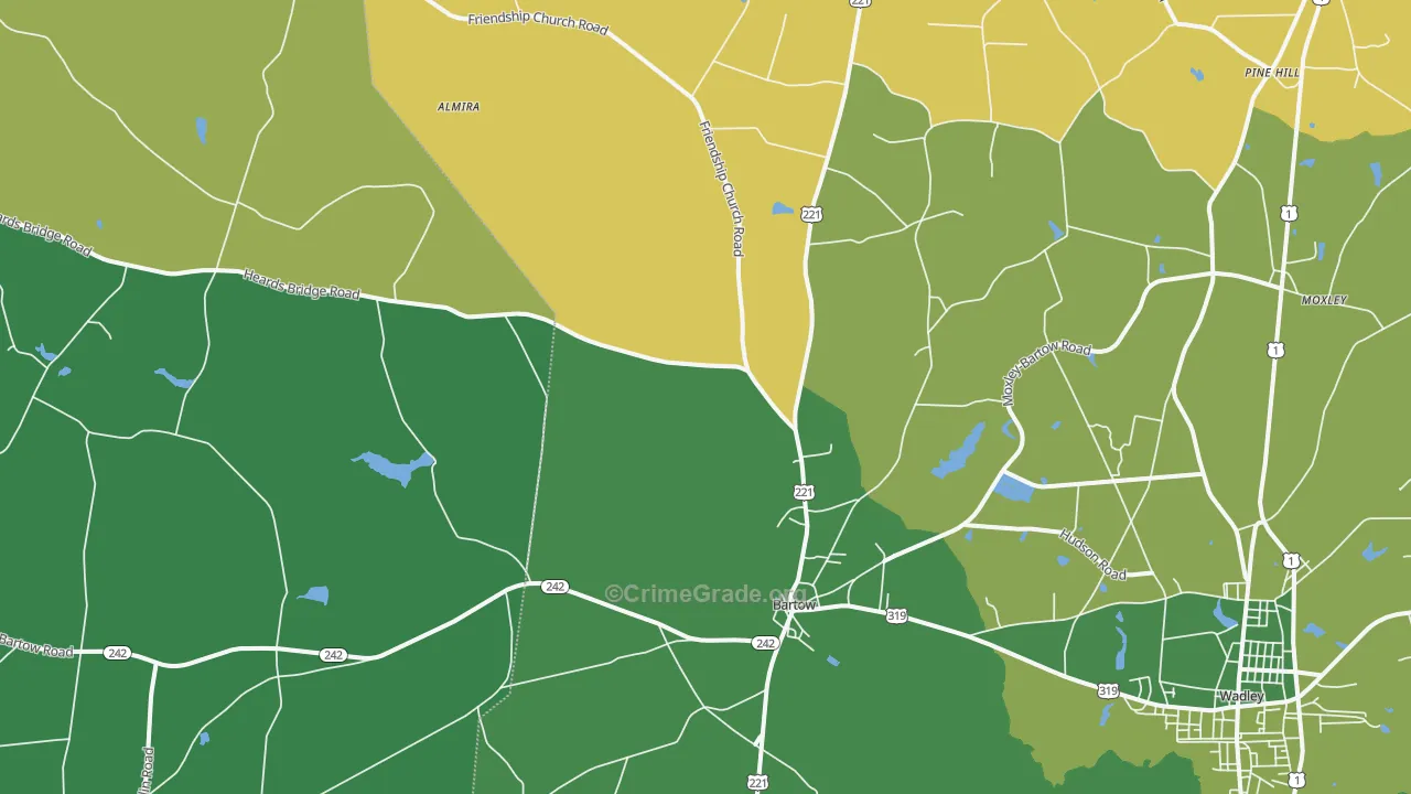 30413, GA Map of Drug-Related Crime Rates