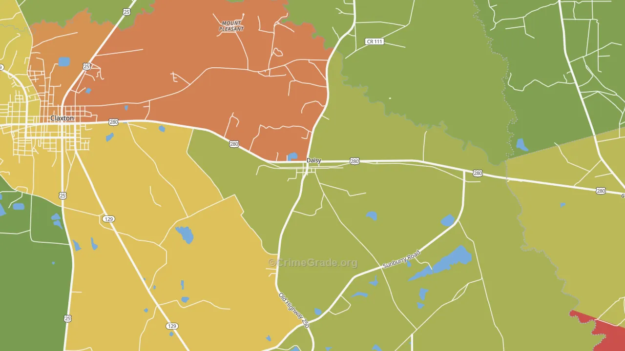 30423, GA Map of Drug-Related Crime Rates