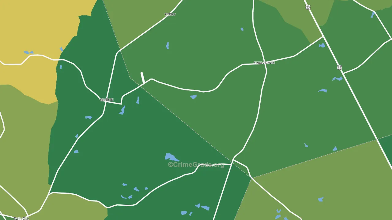 30425, GA Map of Drug-Related Crime Rates