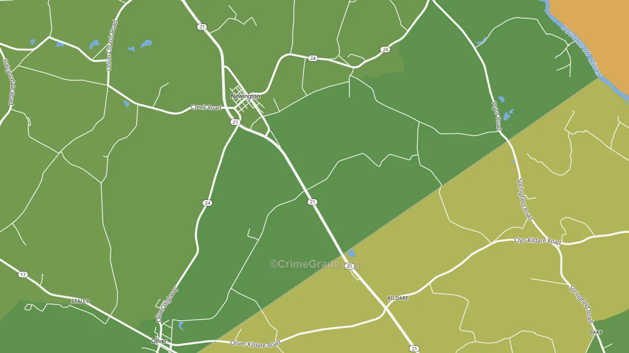 30446, GA Map of Drug-Related Crime Rates