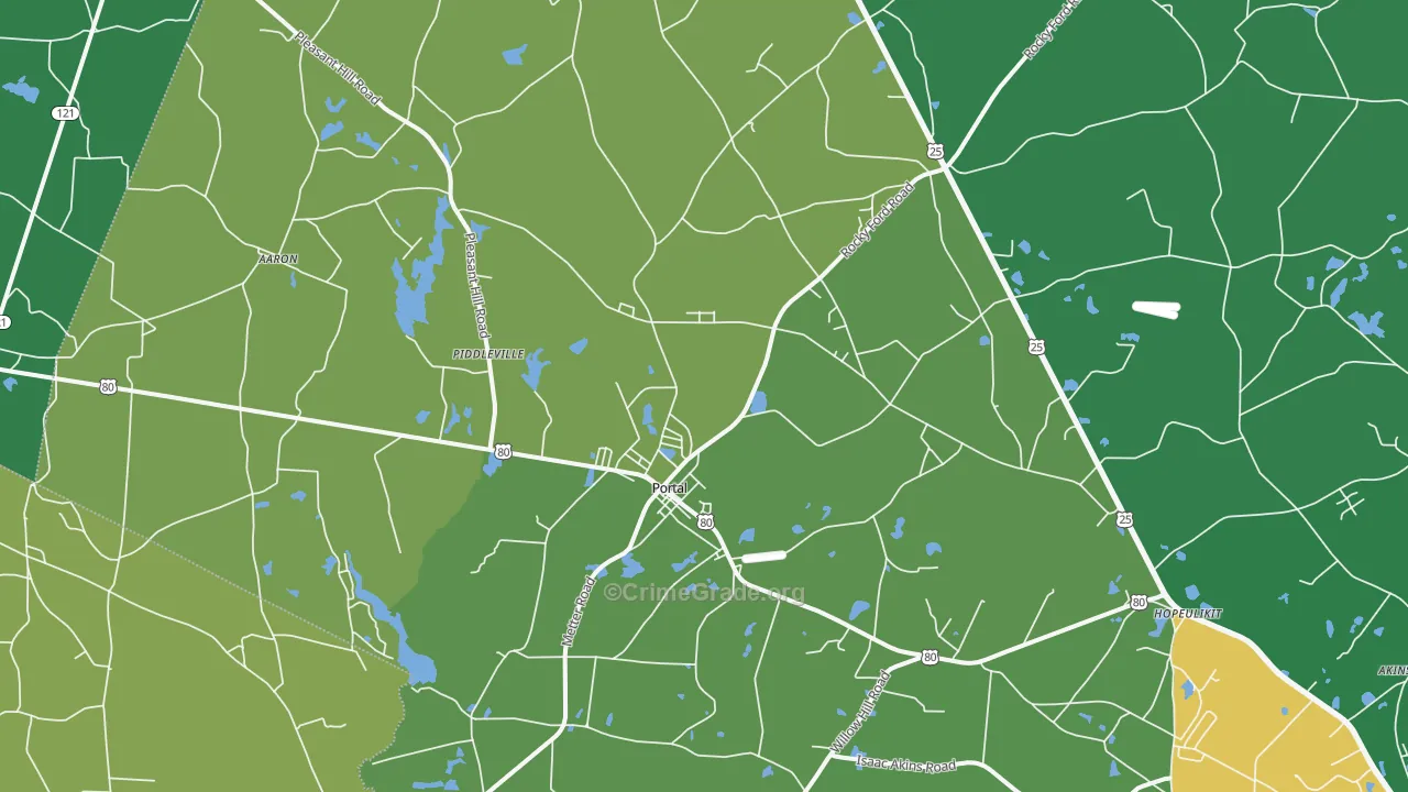 30450, GA Map of Drug-Related Crime Rates