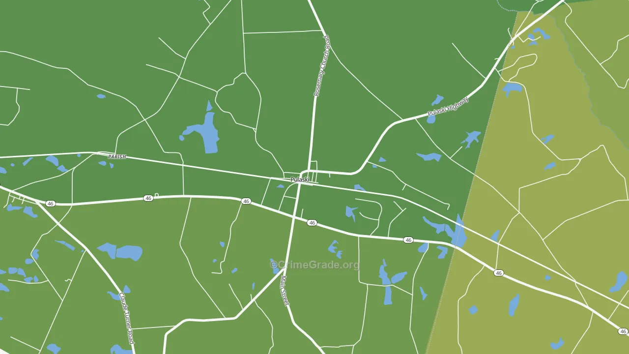 30451, GA Map of Drug-Related Crime Rates