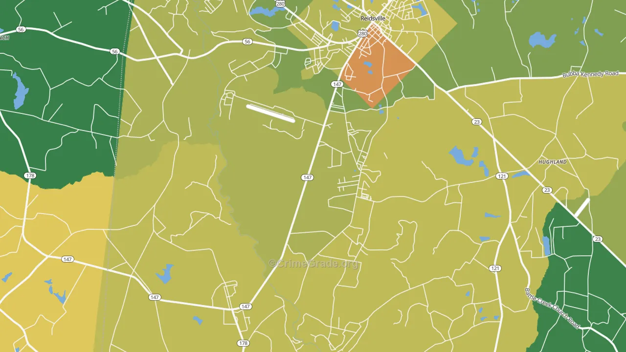 30453, GA Map of Drug-Related Crime Rates