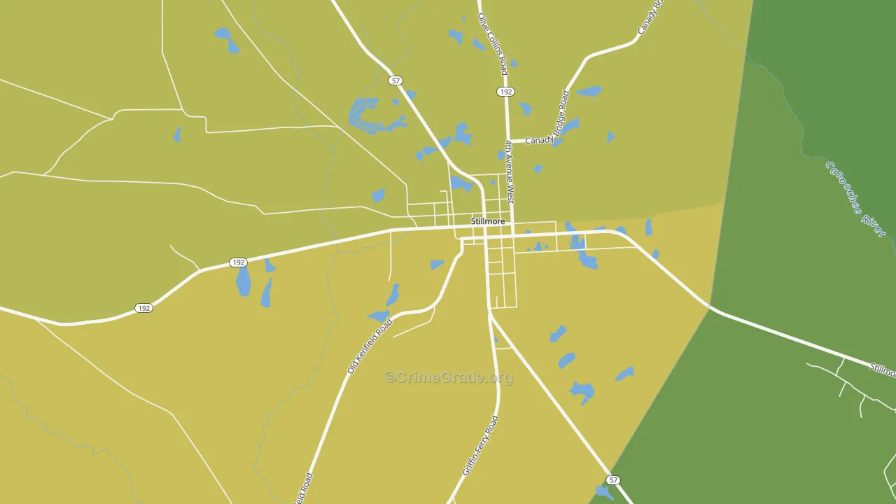 30464, GA Map of Drug-Related Crime Rates