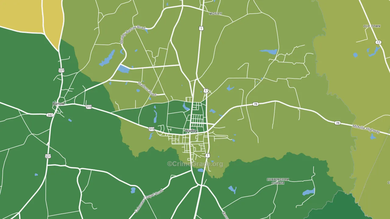 30477, GA Map of Drug-Related Crime Rates