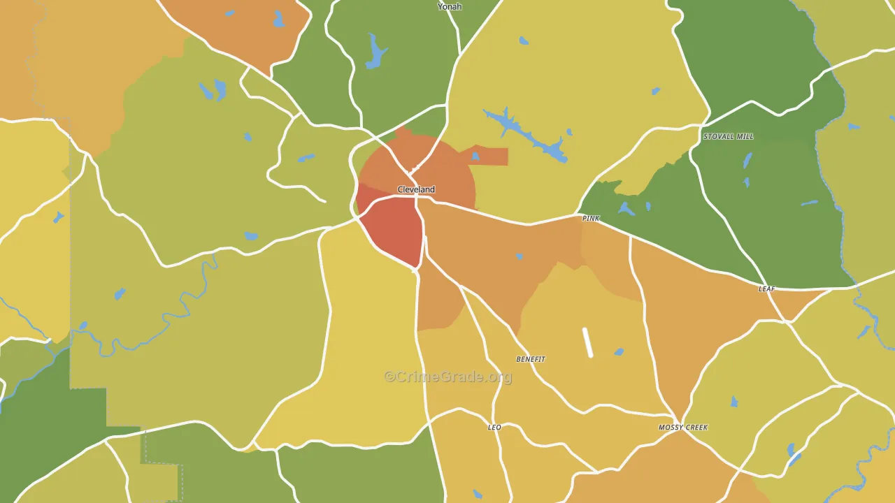30528, GA Map of Drug-Related Crime Rates
