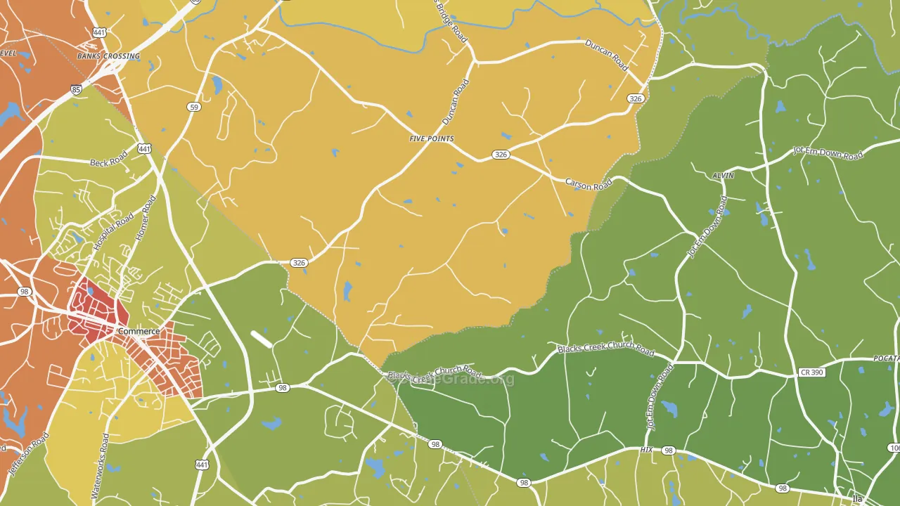 30530, GA Map of Drug-Related Crime Rates