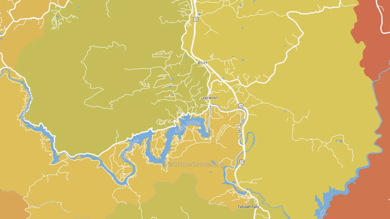 30552, GA Map of Drug-Related Crime Rates