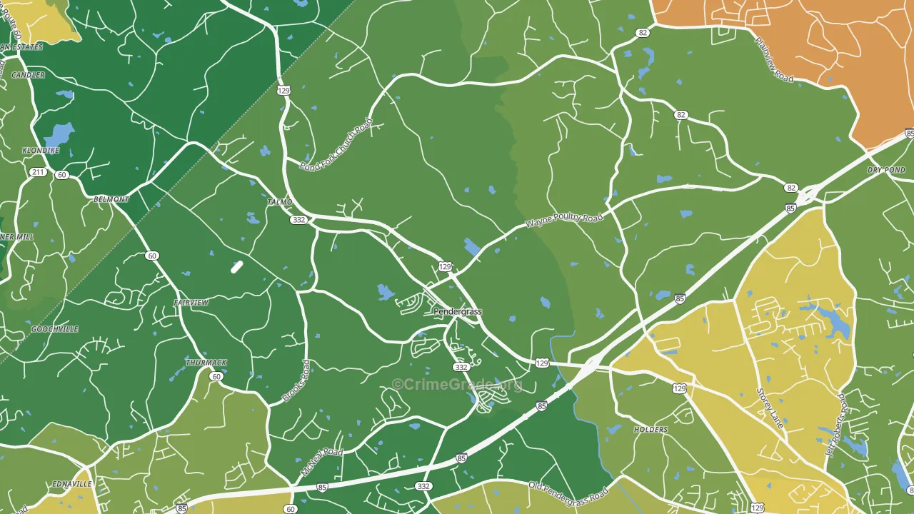 30567, GA Map of Drug-Related Crime Rates
