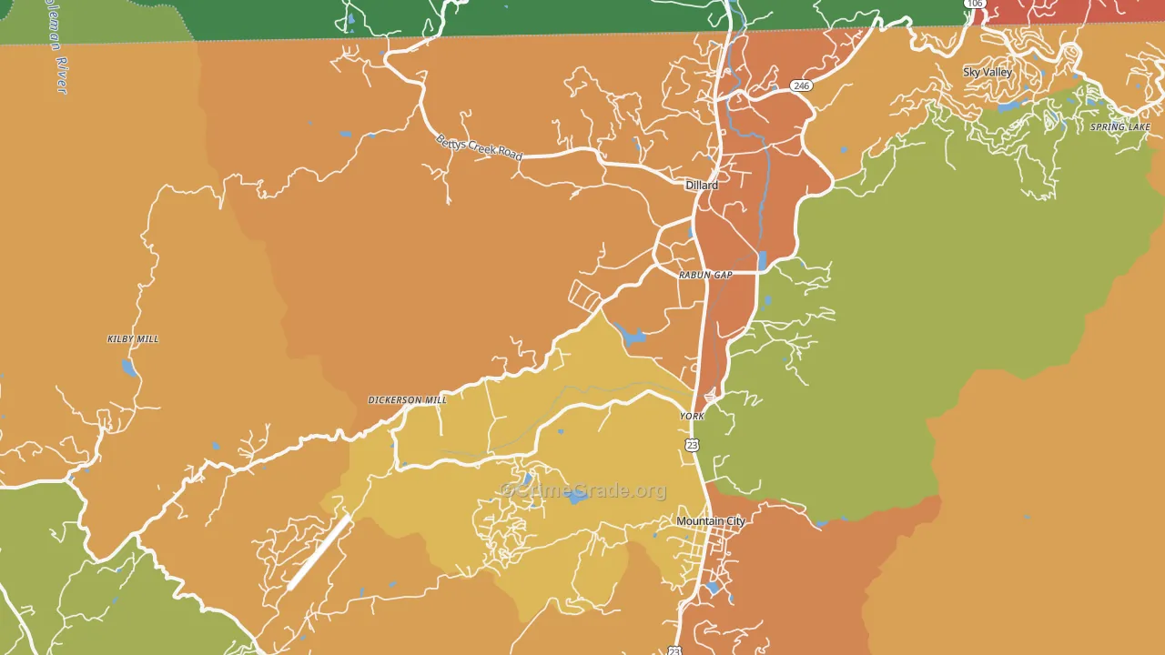 30568, GA Map of Drug-Related Crime Rates