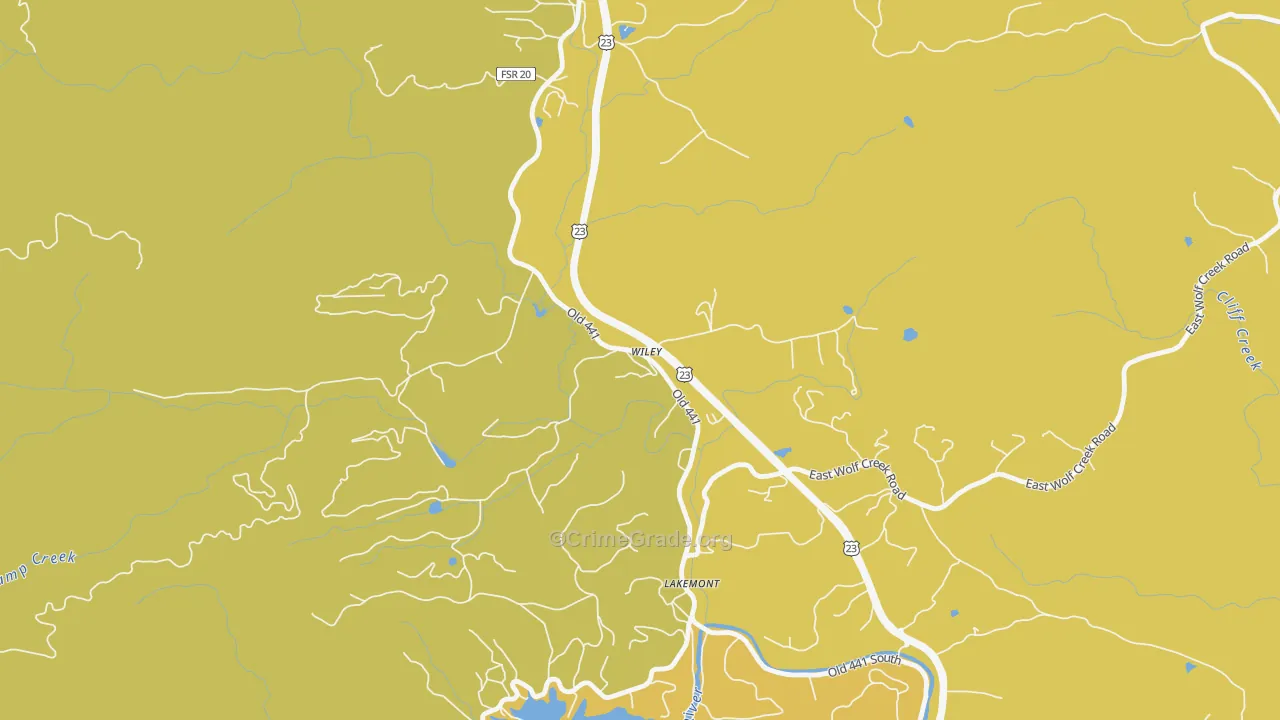 30581, GA Map of Drug-Related Crime Rates