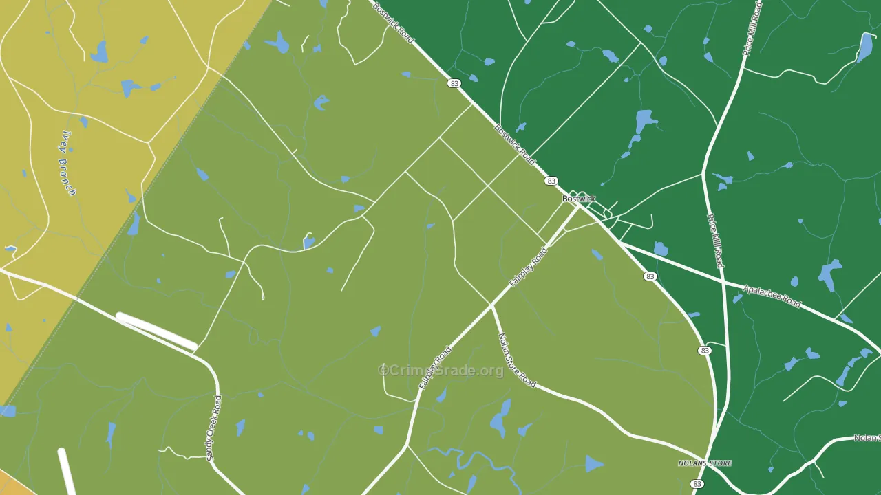 30623, GA Map of Drug-Related Crime Rates