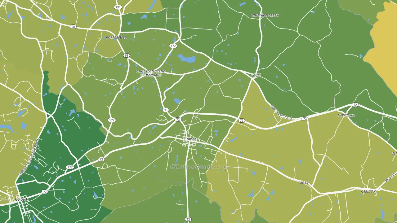 30629, GA Map of Drug-Related Crime Rates