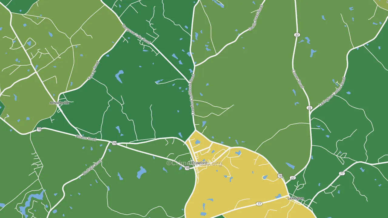 30630, GA Map of Drug-Related Crime Rates