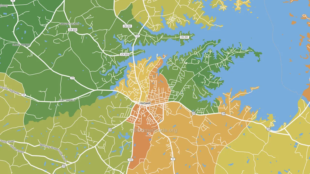 30643, GA Map of Drug-Related Crime Rates