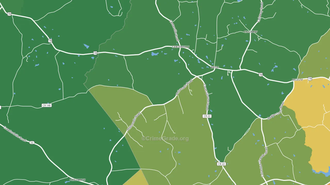 30660, GA Map of Drug-Related Crime Rates