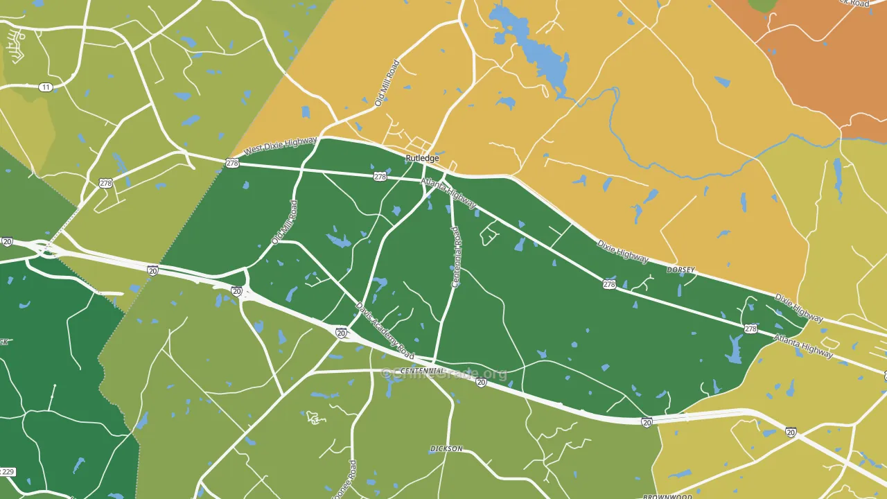 30663, GA Map of Drug-Related Crime Rates