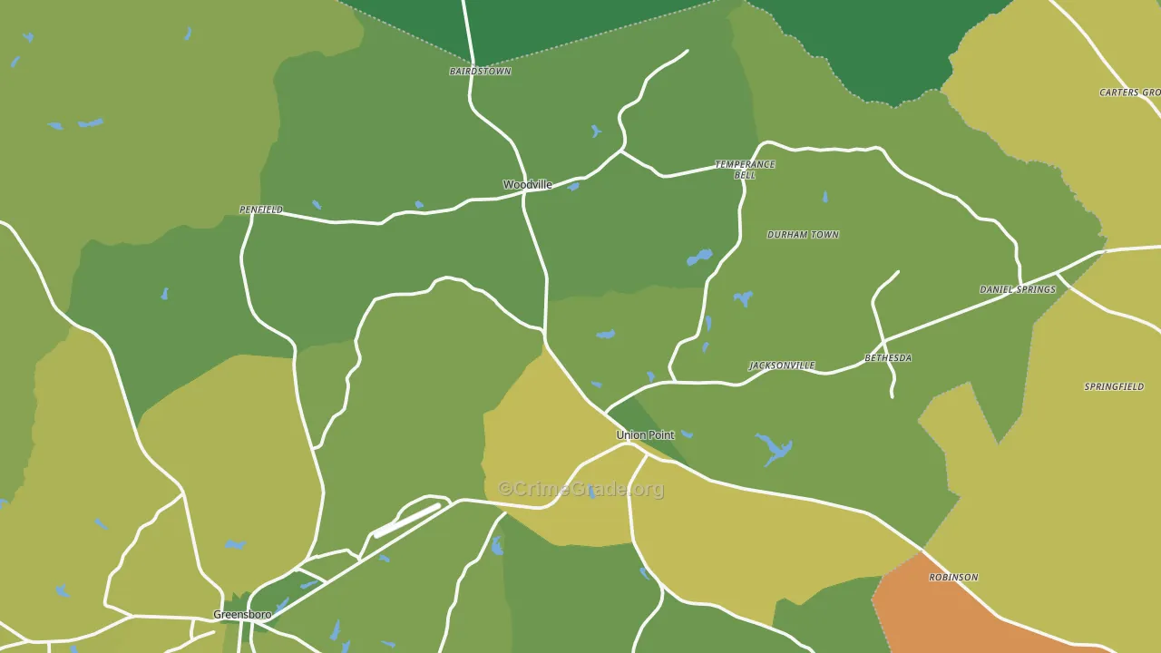 30669, GA Map of Drug-Related Crime Rates