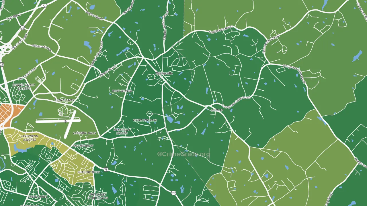 30683, GA Map of Drug-Related Crime Rates