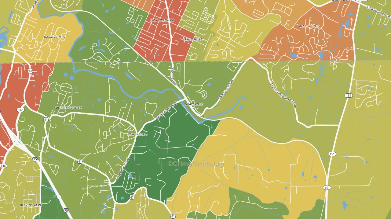 30726, GA Map of Drug-Related Crime Rates
