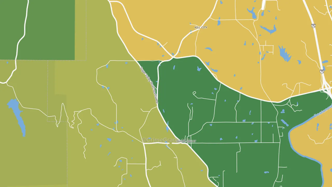 30746, GA Map of Drug-Related Crime Rates