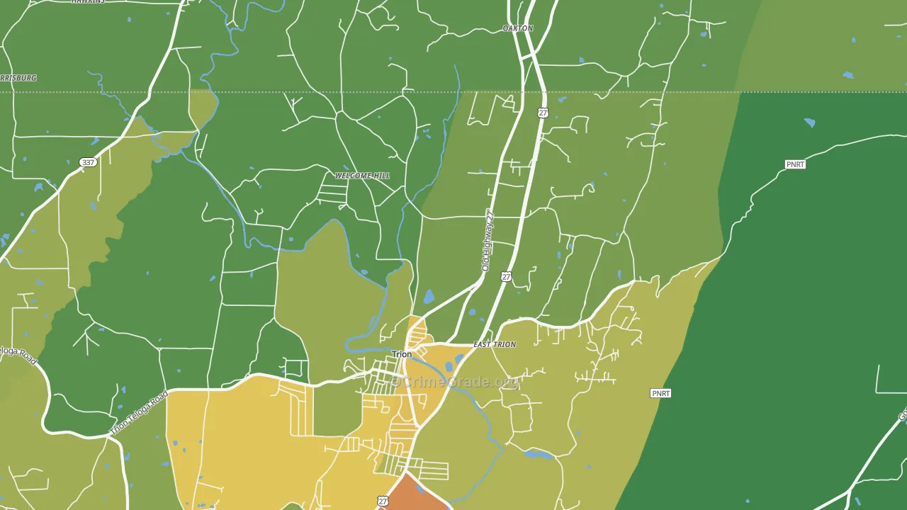30753, GA Map of Drug-Related Crime Rates
