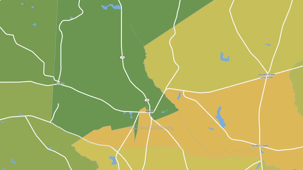 31002, GA Map of Drug-Related Crime Rates