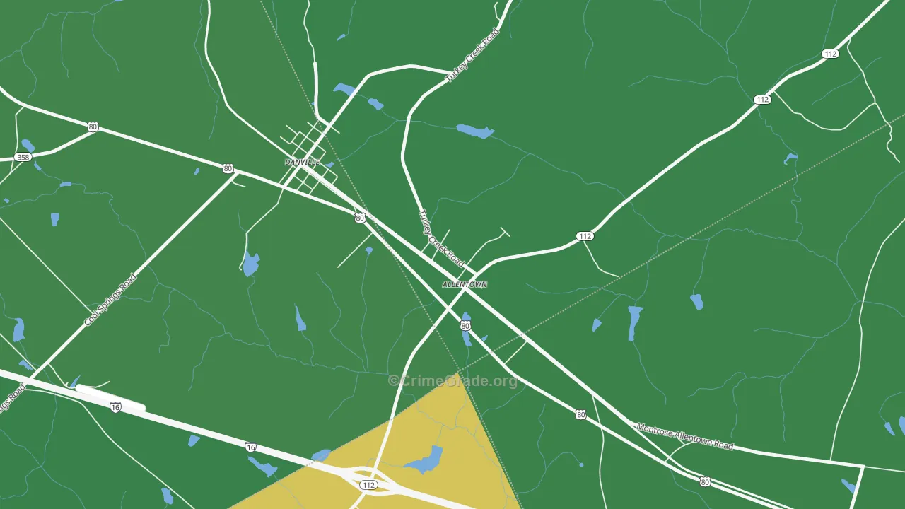 31003, GA Map of Drug-Related Crime Rates
