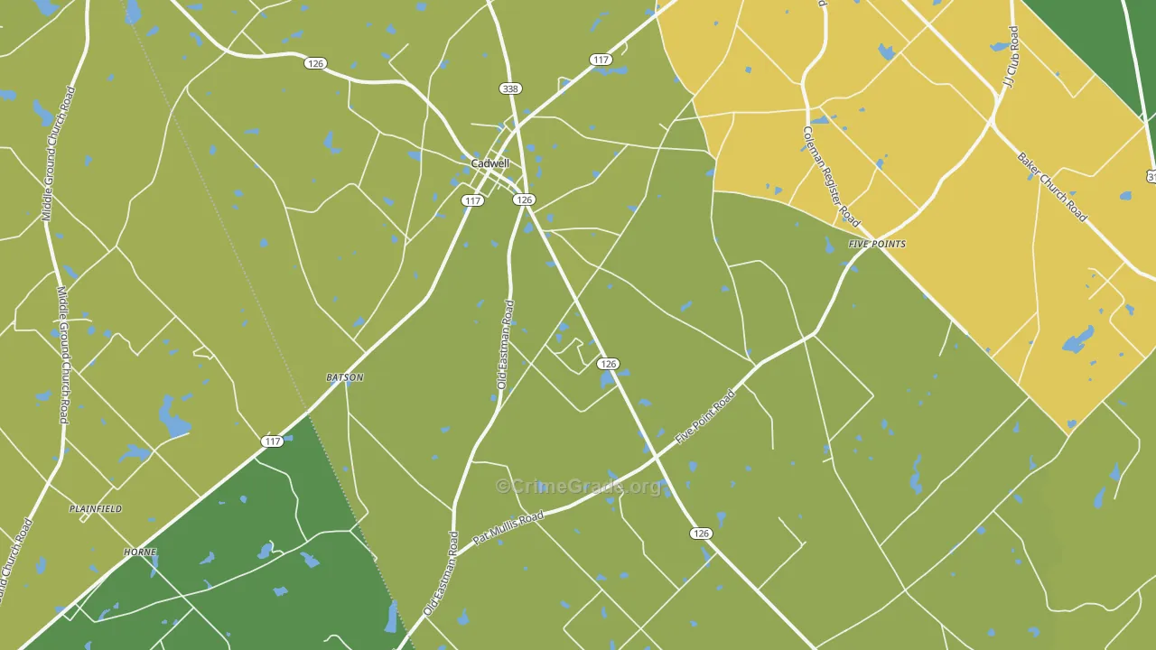31009, GA Map of Drug-Related Crime Rates