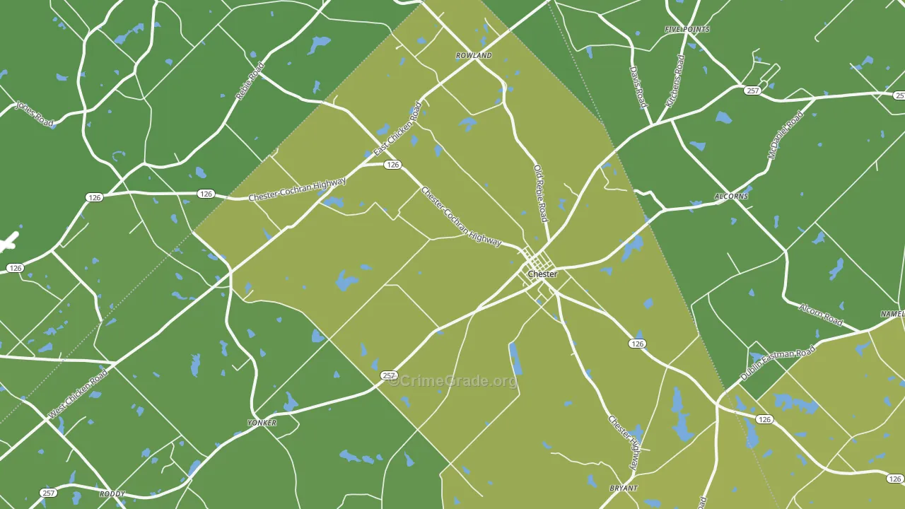 31012, GA Map of Drug-Related Crime Rates