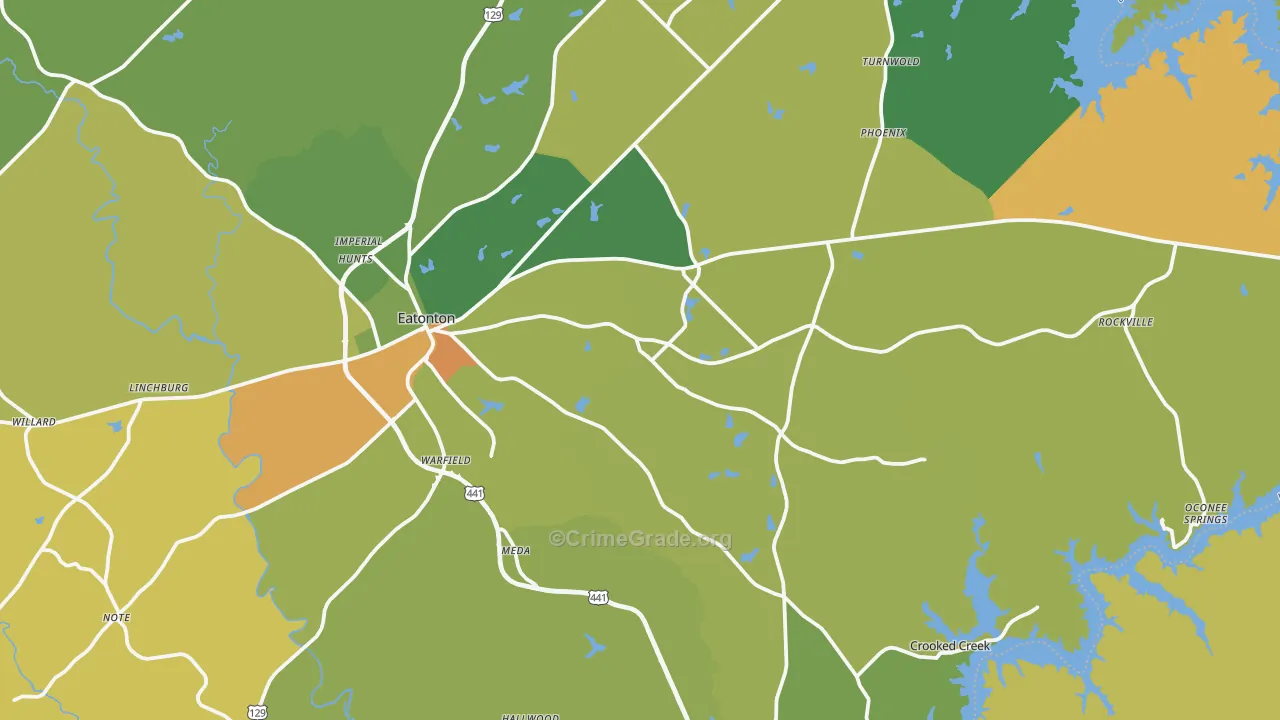 31024, GA Map of Drug-Related Crime Rates