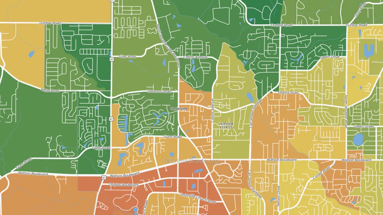 31028, GA Map of Drug-Related Crime Rates