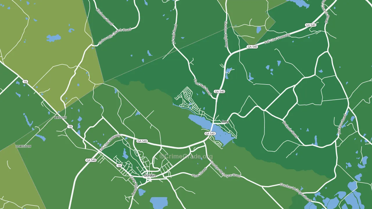 31031, GA Map of Drug-Related Crime Rates