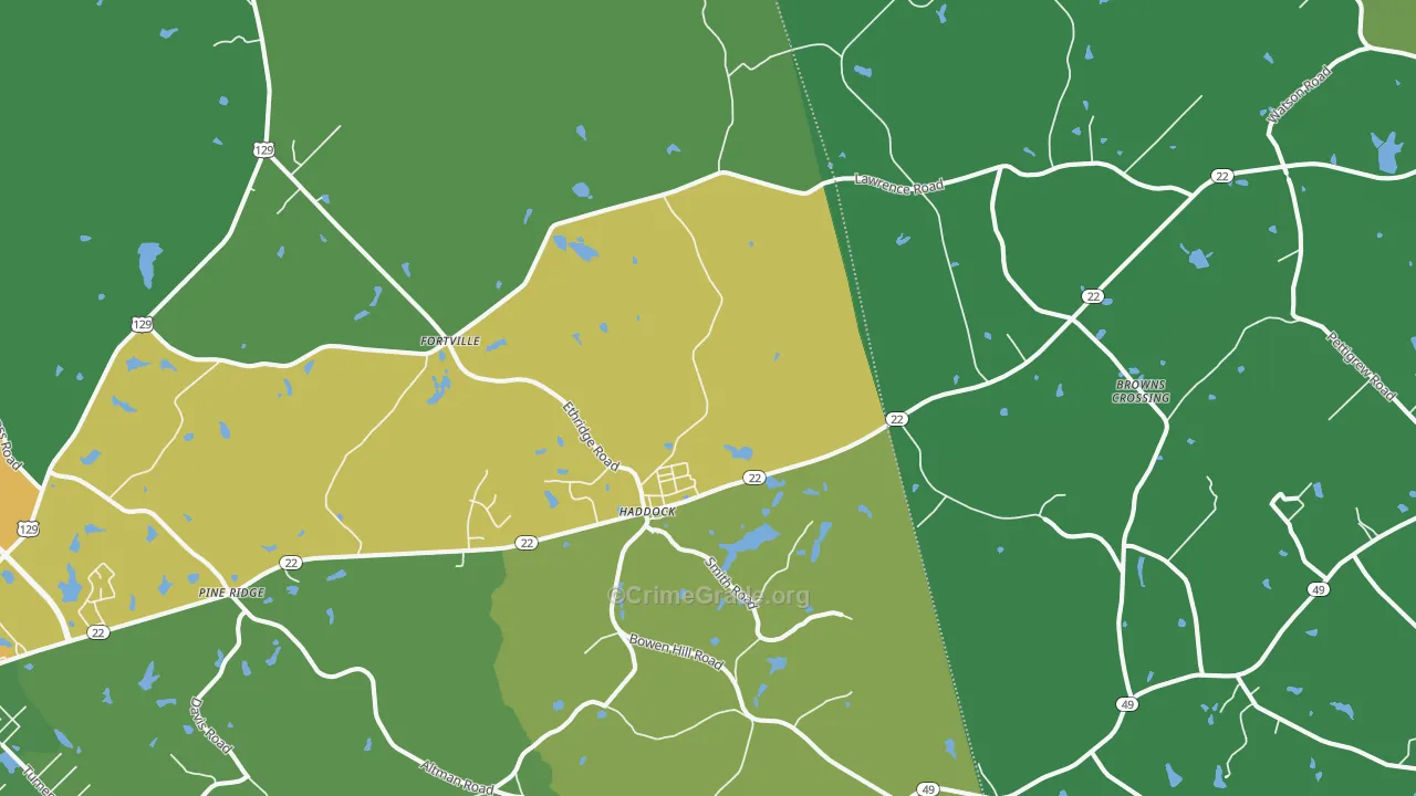 31033, GA Map of Drug-Related Crime Rates