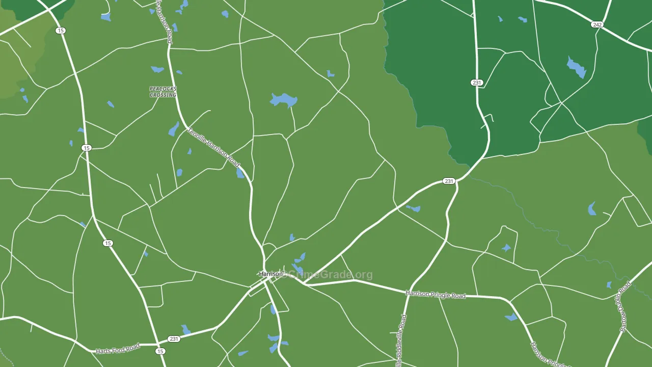 31035, GA Map of Drug-Related Crime Rates