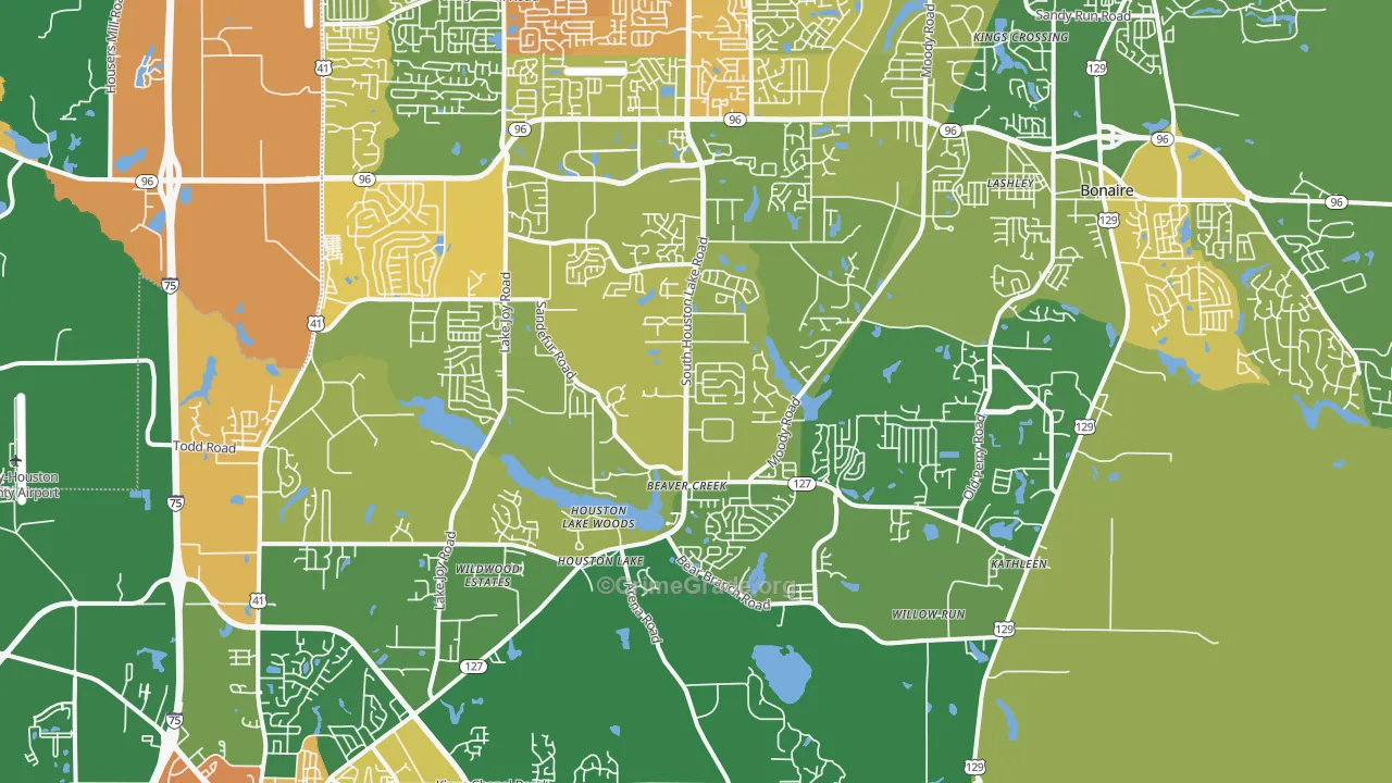 31047, GA Map of Drug-Related Crime Rates