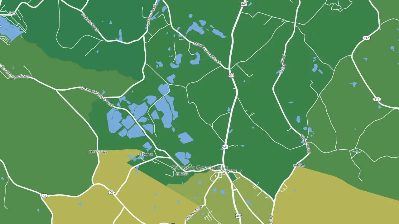 31054, GA Map of Drug-Related Crime Rates