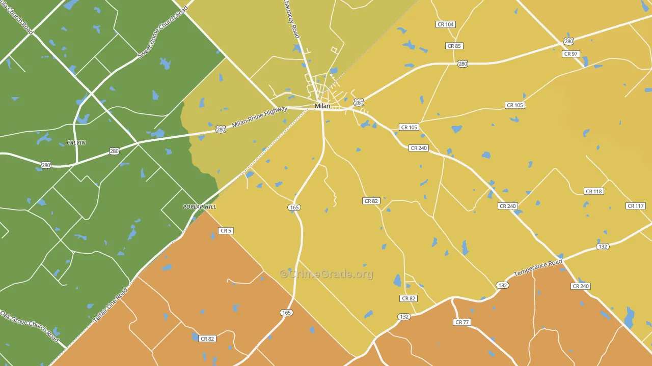 31060, GA Map of Drug-Related Crime Rates