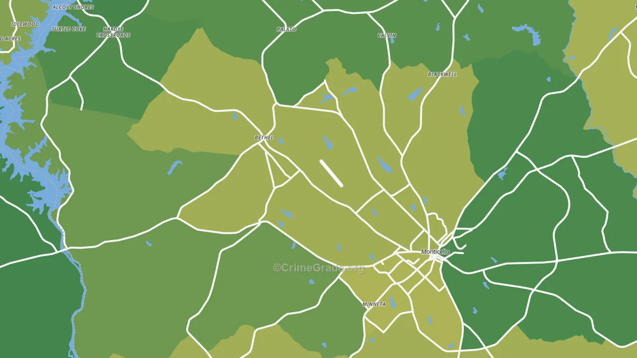 31064, GA Map of Drug-Related Crime Rates