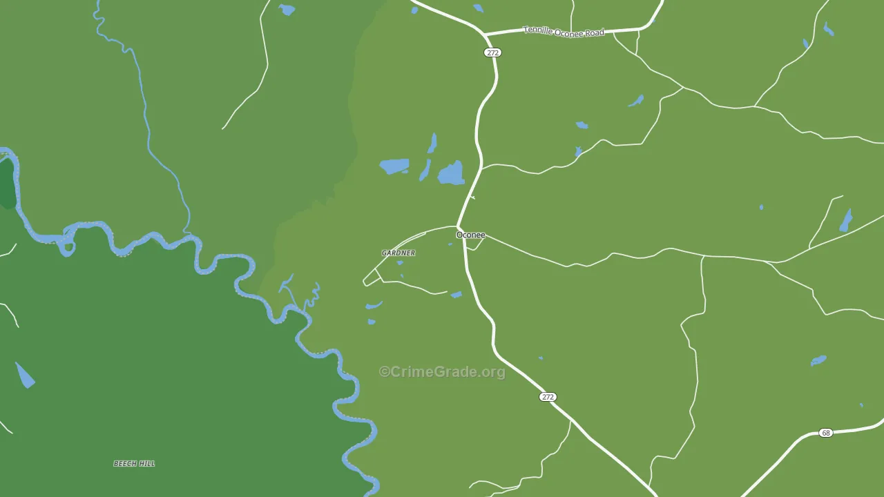 31067, GA Map of Drug-Related Crime Rates