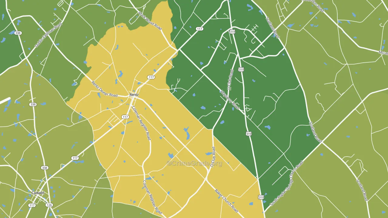 31075, GA Map of Drug-Related Crime Rates