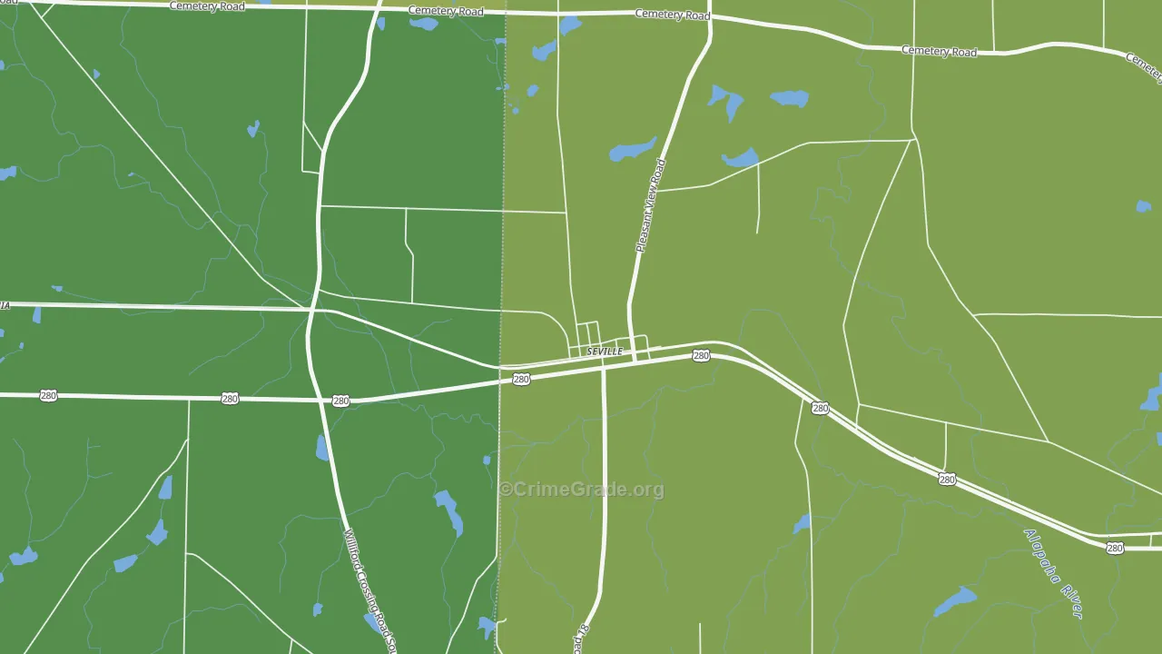 31084, GA Map of Drug-Related Crime Rates