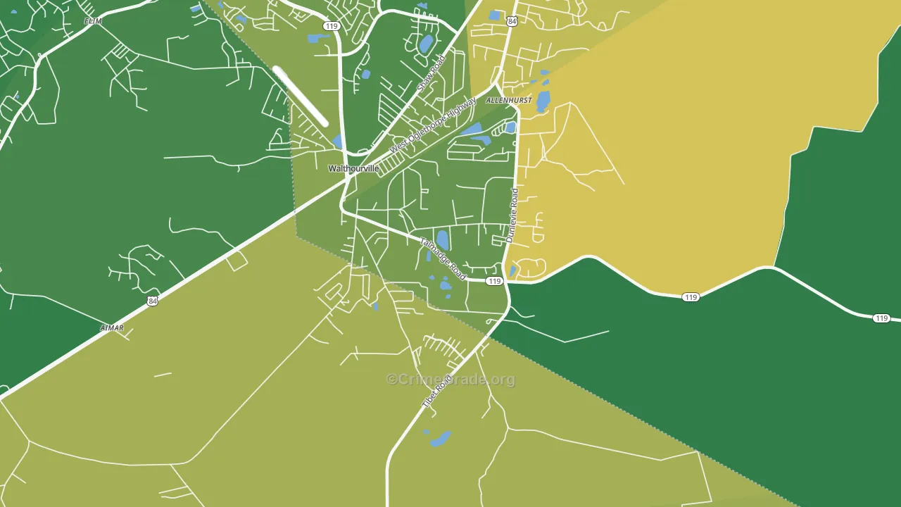31301, GA Map of Drug-Related Crime Rates