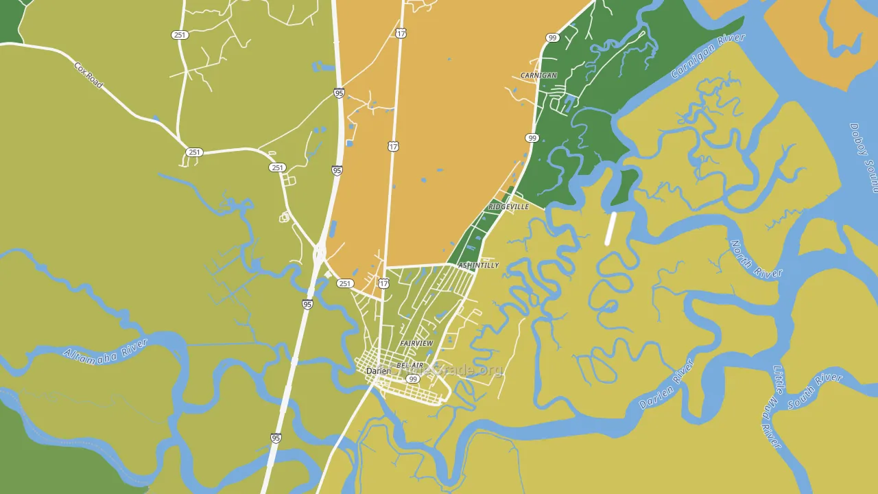 31305, GA Map of Drug-Related Crime Rates