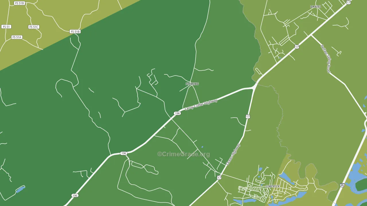 31309, GA Map of Drug-Related Crime Rates