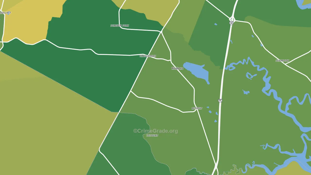 31323, GA Map of Drug-Related Crime Rates