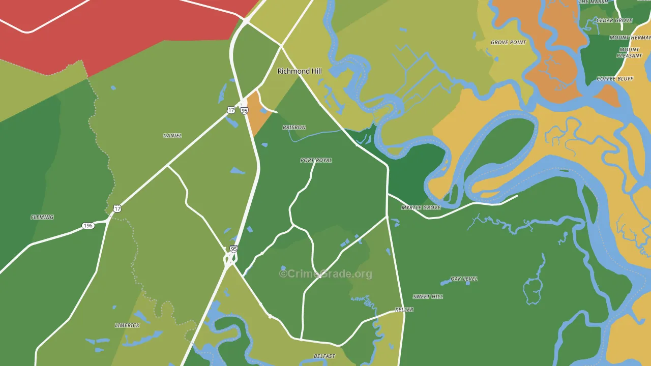 31324, GA Map of Drug-Related Crime Rates