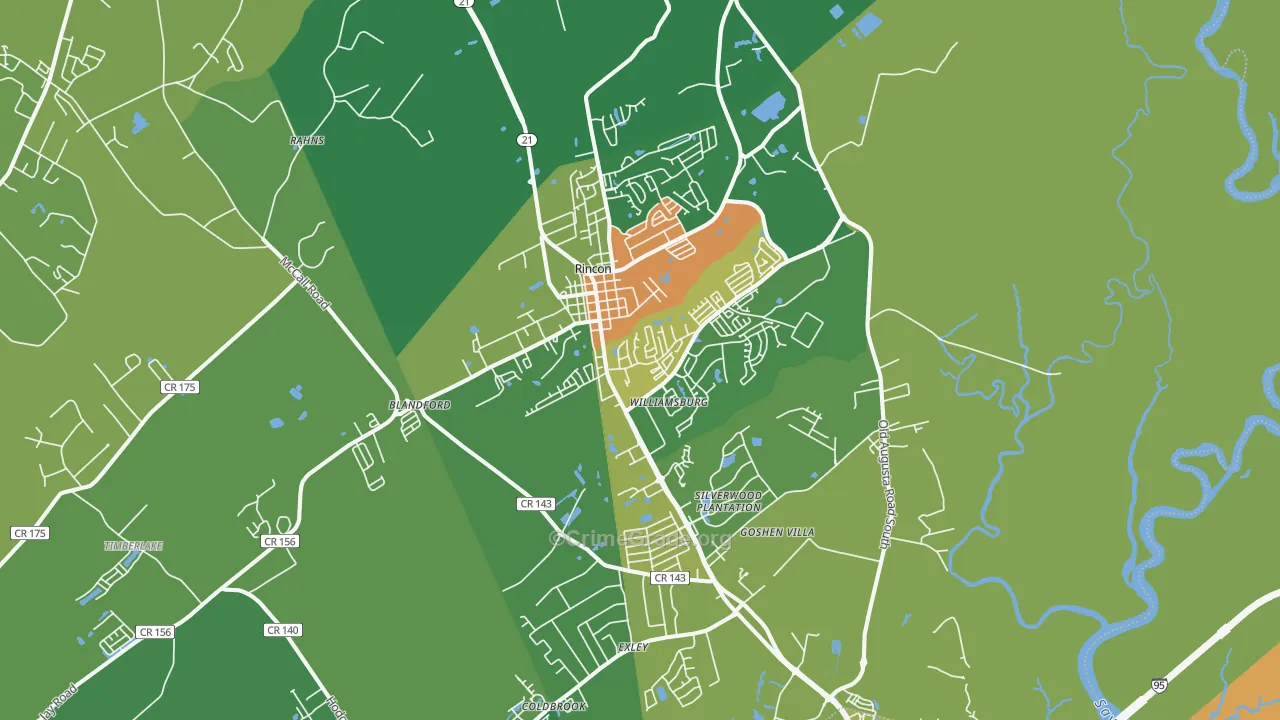 31326, GA Map of Drug-Related Crime Rates