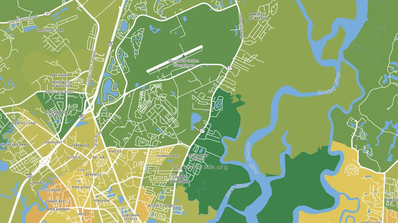 31524, GA Map of Drug-Related Crime Rates