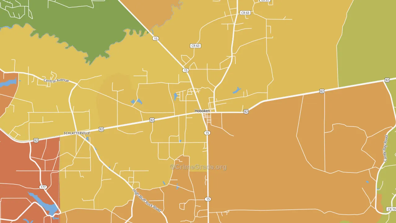 31542, GA Map of Drug-Related Crime Rates